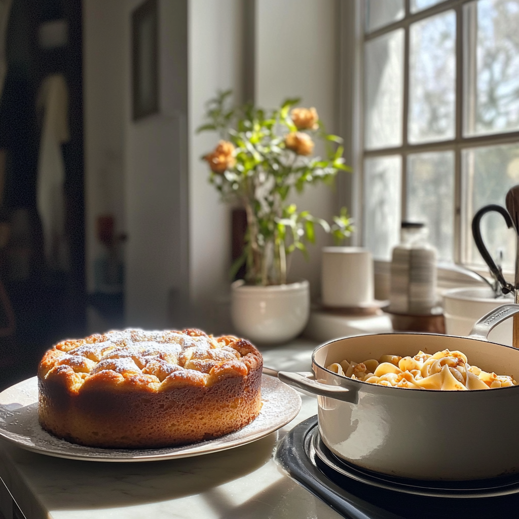 Essen auf einer Theke | Quelle: Midjourney