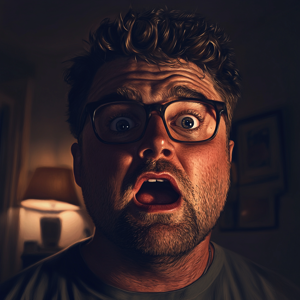 Ein erschütterter Mann | Quelle: Midjourney