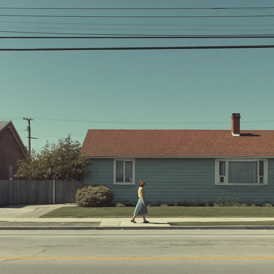 Eine Frau beim Spazierengehen | Quelle: Midjourney