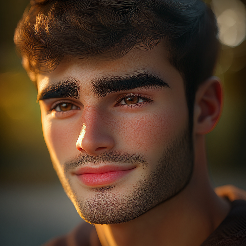 Ein junger Mann lächelt | Quelle: Midjourney