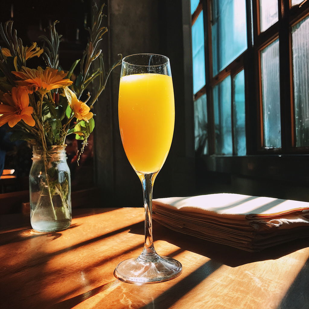 Eine Mimose auf einem Tisch | Quelle: Midjourney
