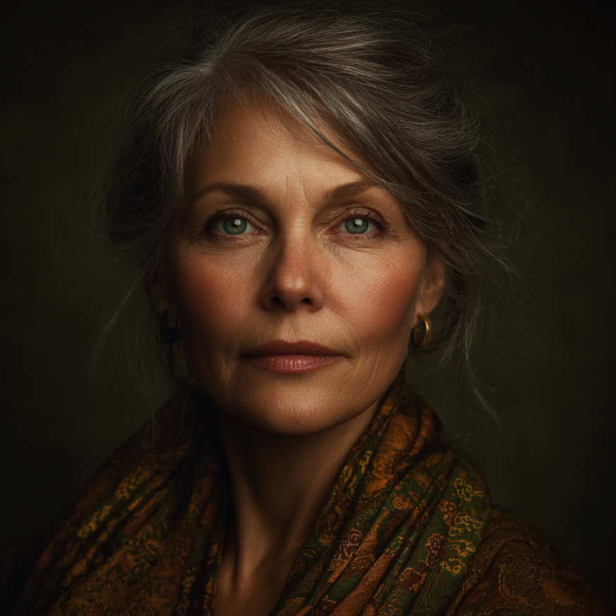 Eine verkleidete Frau | Quelle: Midjourney