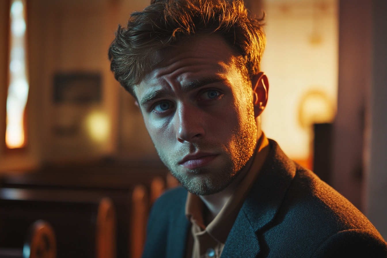 Ein Mann sieht verärgert aus | Quelle: Midjourney