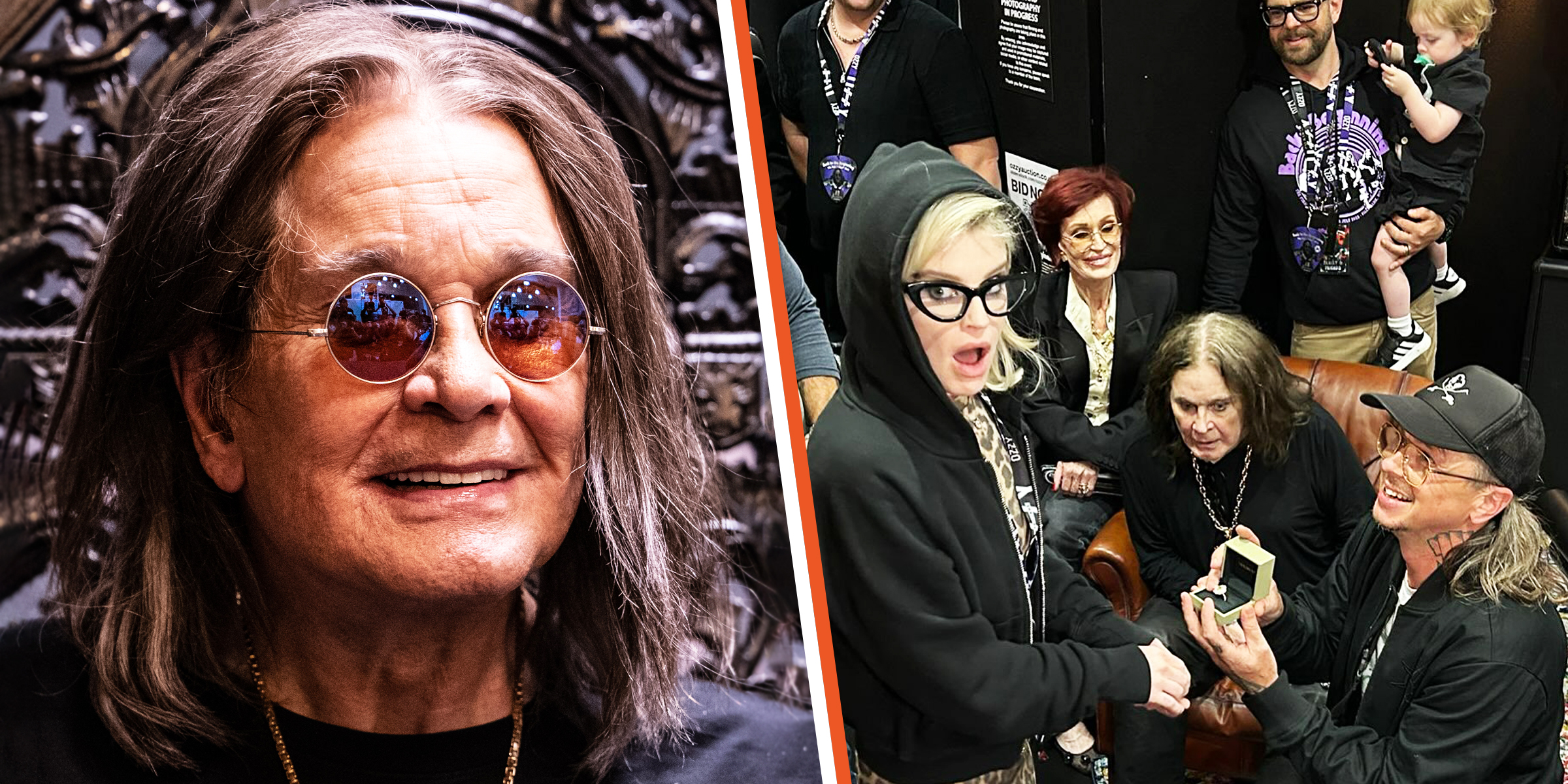 Ozzy Osbourne | Ozzy und Sharon Osbourne, Kelly Osbourne und Sid Wilson | Quelle: Getty Images | instagram.com/kellyosbourne