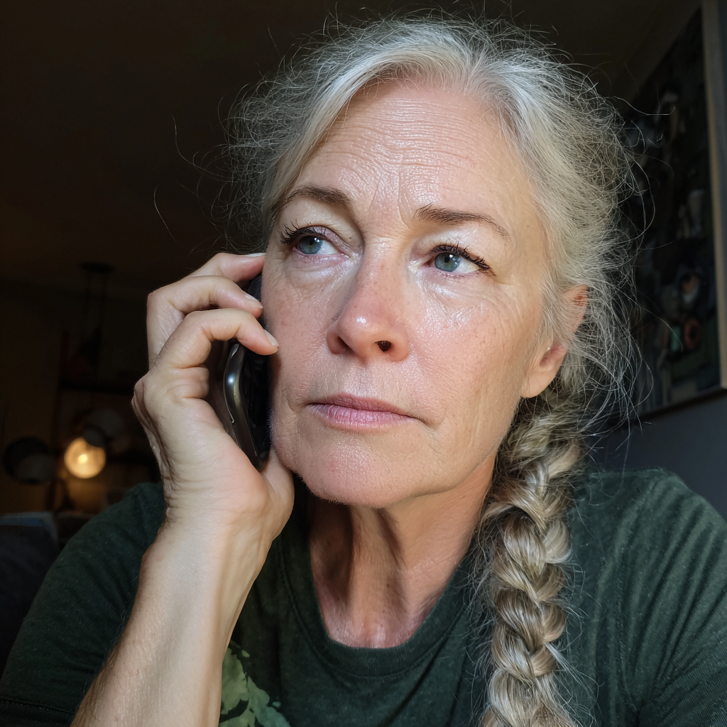 Eine ältere Frau mit geflochtenem Haar | Quelle: Midjourney