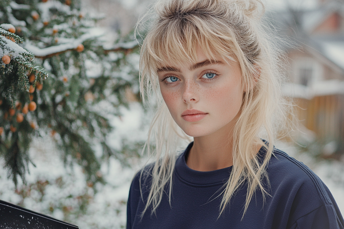 Eine Frau hält einen Eiskratzer | Quelle: Midjourney