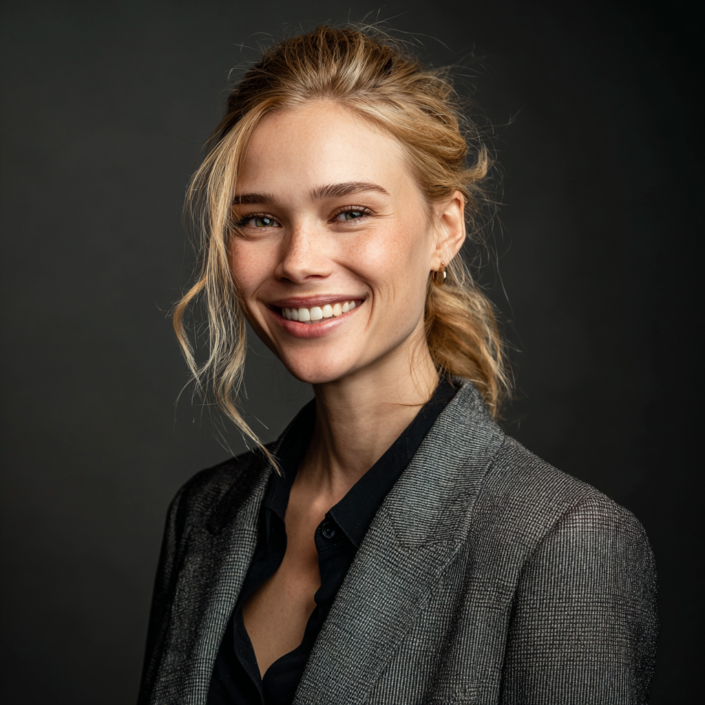 Ein lächelnder Anwalt in einem grauen Anzug | Quelle: Midjourney