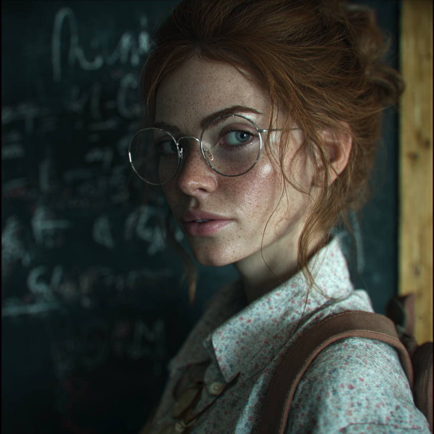 Ein Englischlehrer im Unterricht | Quelle: Midjourney