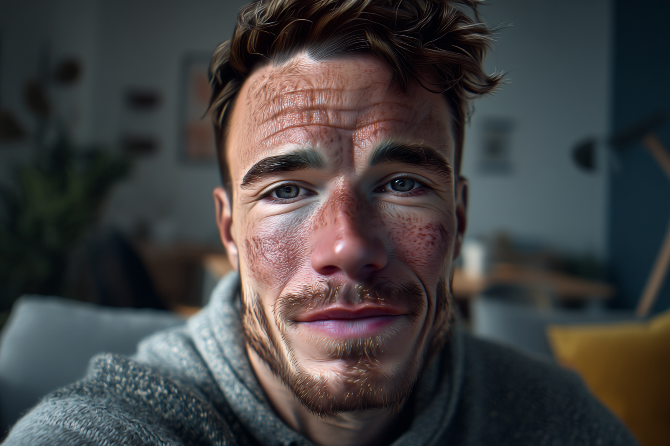 Ein Mann, der geradeaus schaut | Quelle: Midjourney