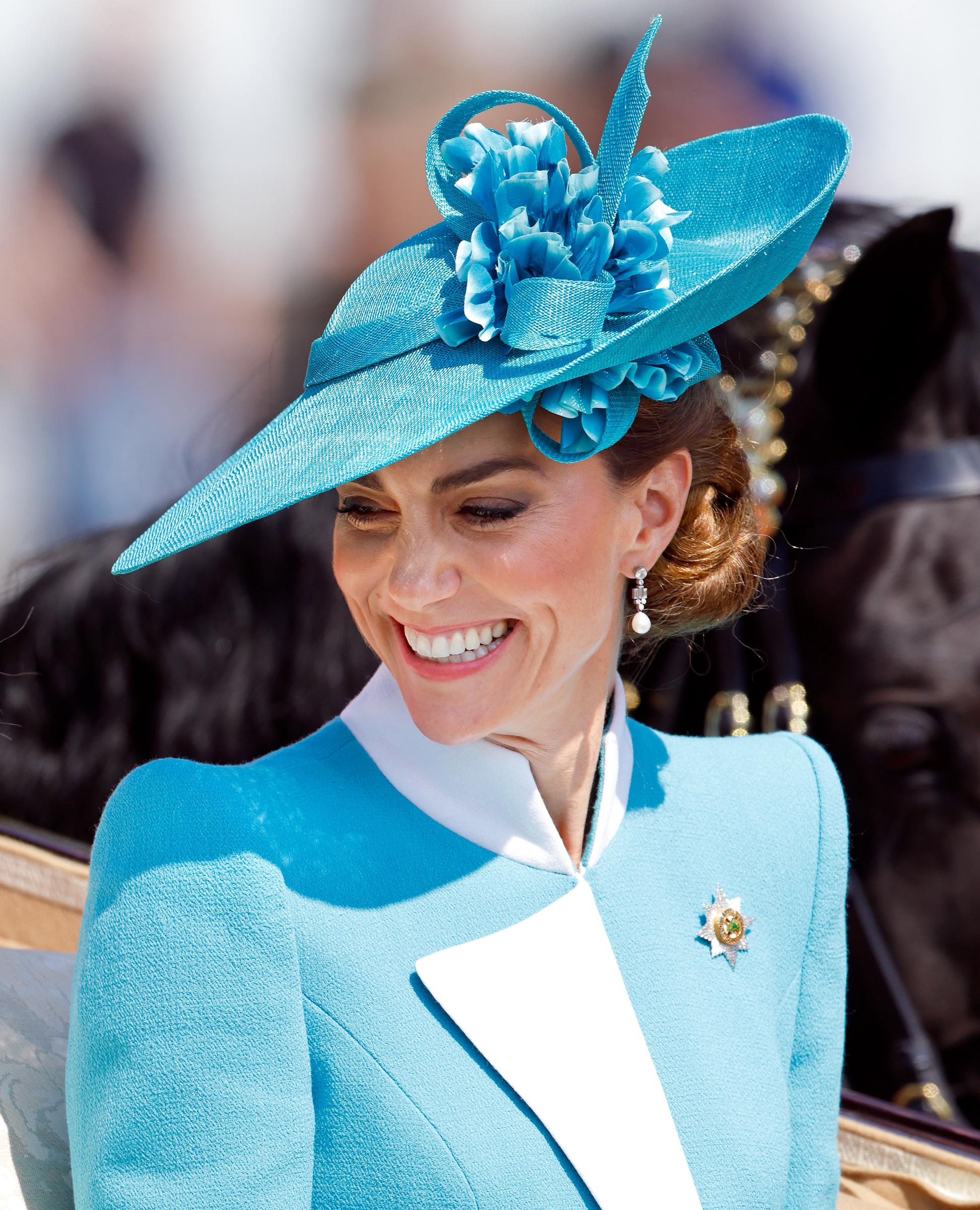 Catherine, Prinzessin von Wales, verlässt den Buckingham Palace in einer Ascot Landau Pferdekutsche während des Trooping the Colour 2025 | Quelle: Getty Images