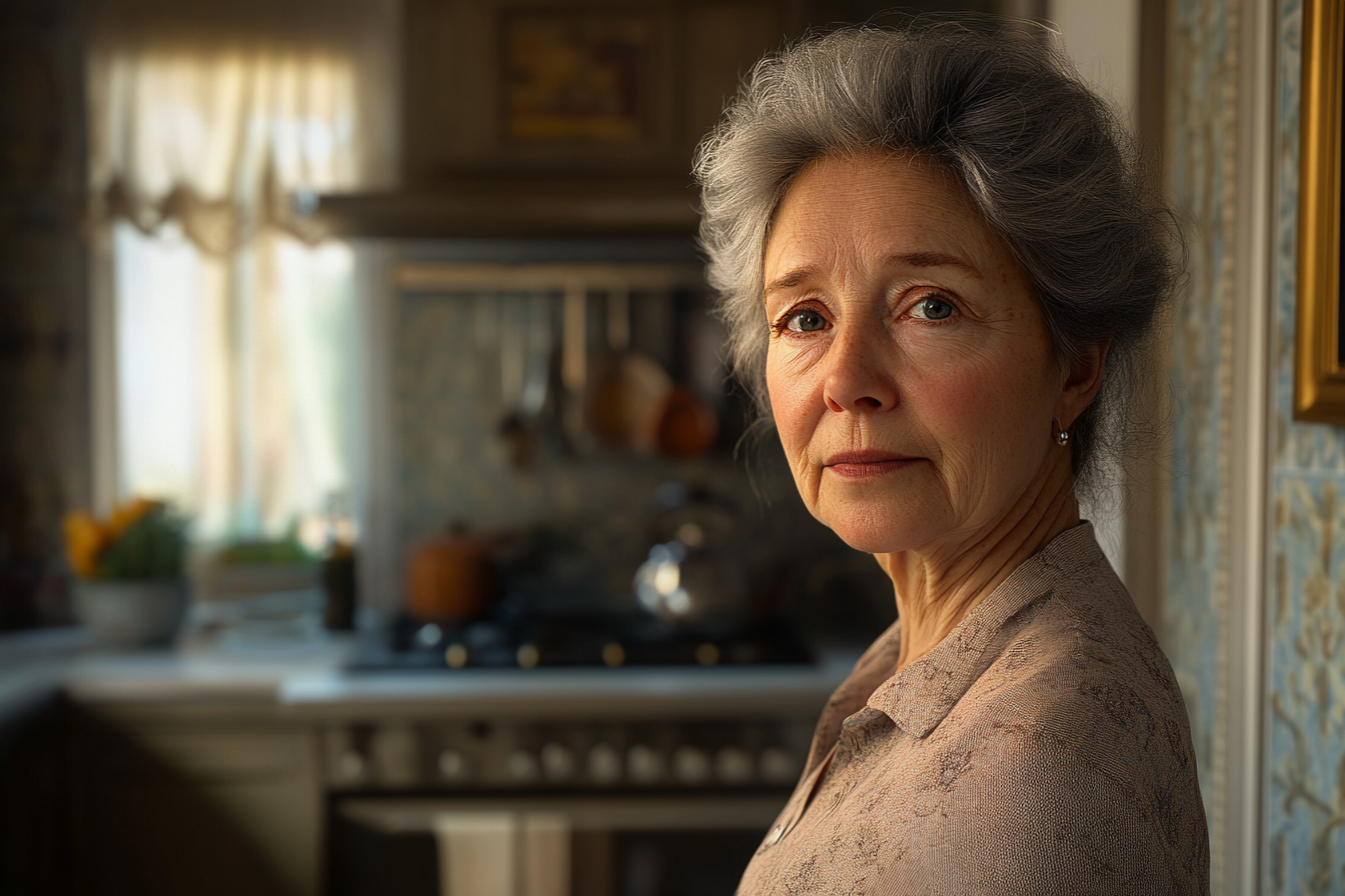 Eine Frau, die in einer Küche steht | Quelle: Midjourney