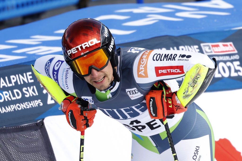 Robert Kranjec vom slowenischen Team während des Riesenslaloms der Herren beim Audi FIS Ski-Weltcup am 2. März 2024 in Aspen, USA | Quelle: Getty Images