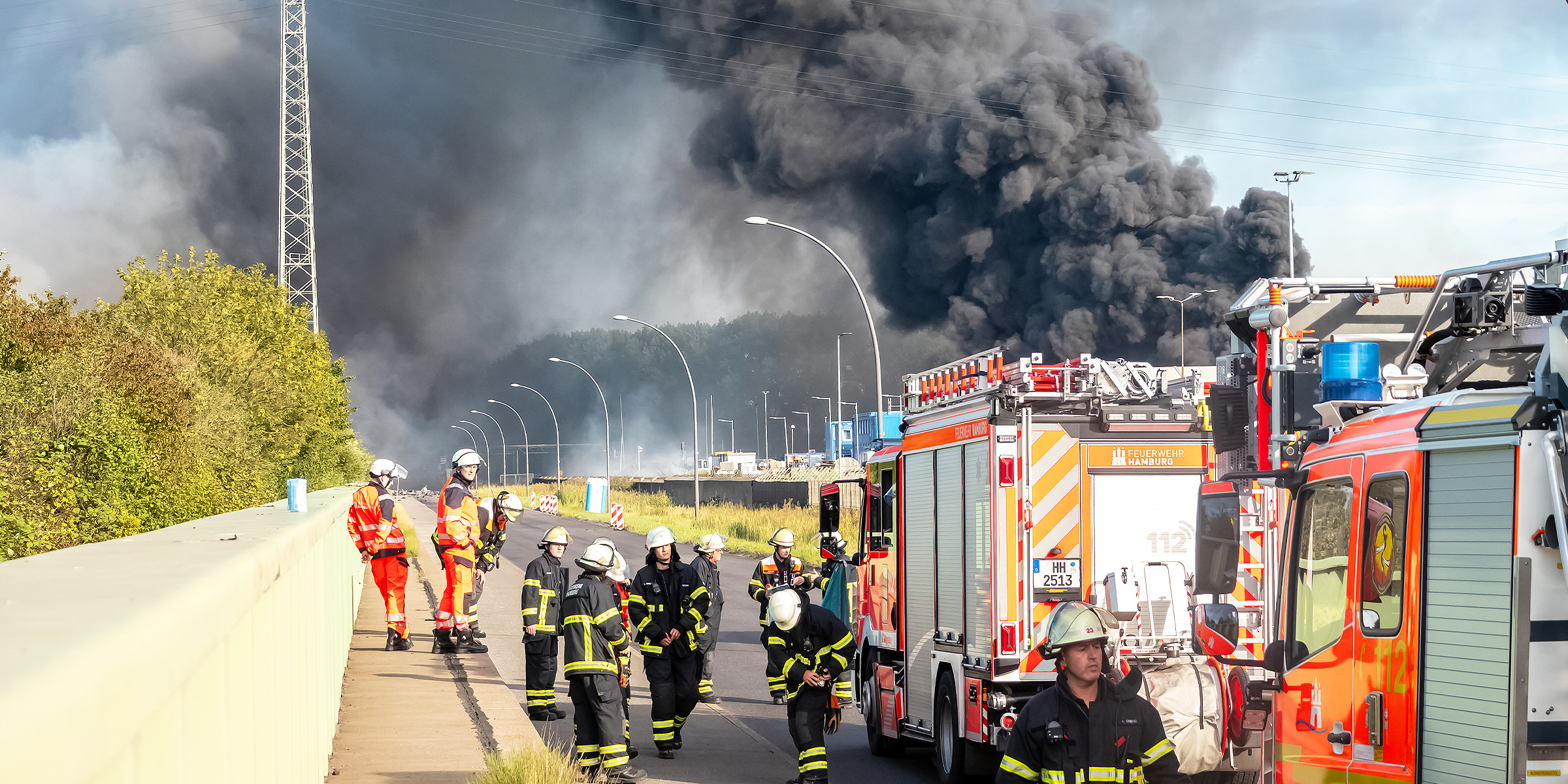Großbrand in Hamburg | Quelle: Getty Images
