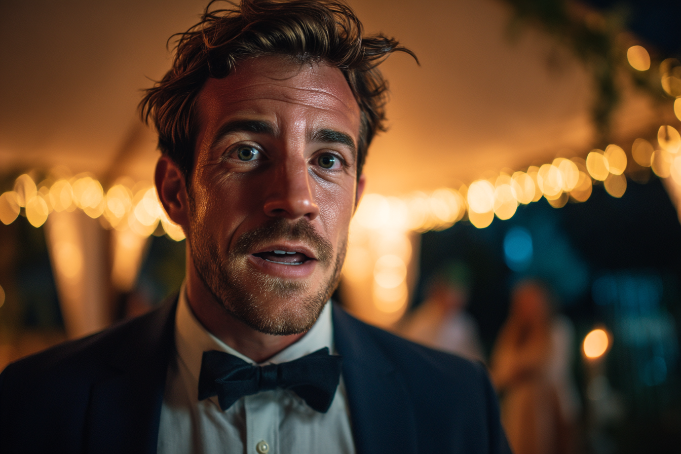 Ein Mann bei einer Hochzeit | Quelle: Midjourney