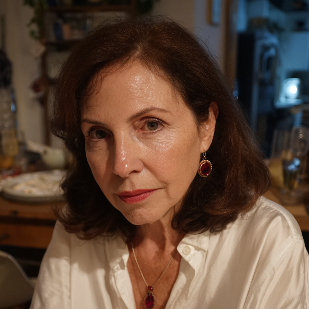 Eine Nahaufnahme einer älteren Frau | Quelle: Midjourney