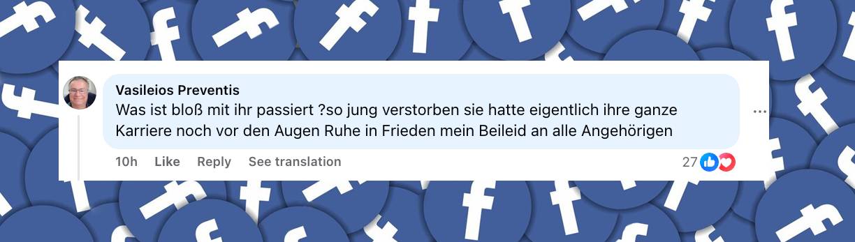 Fans kommentieren die tragischen News | Quelle: facebook.com/bild/posts/pfbid02W7B3sSD78LBgYHHCVZ61VPCi53GZCbXnospbU2nS61NADicphstRAWiC6VknX4YMl