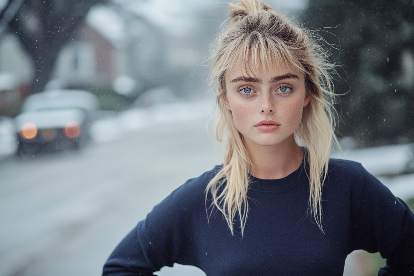 Eine Frau mit einem resignierten Gesichtsausdruck | Quelle: Midjourney