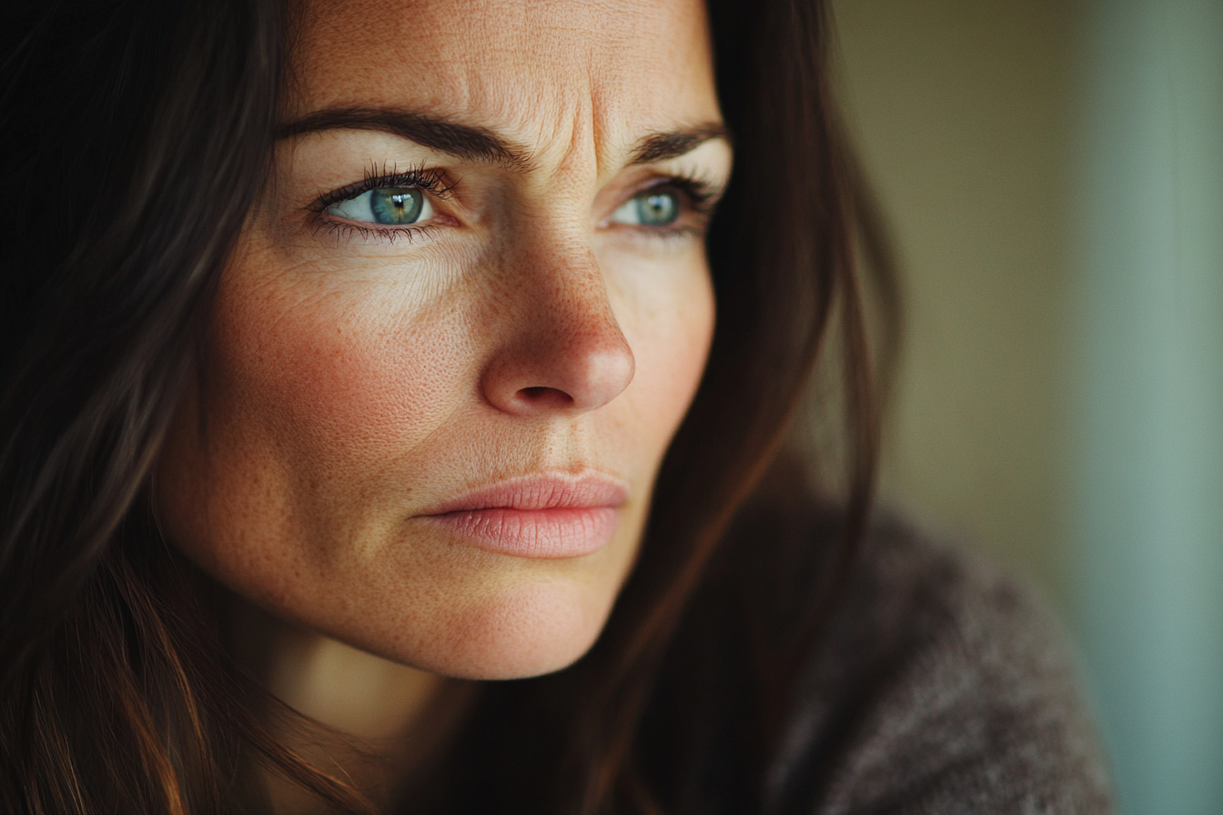 Eine Frau starrt jemanden an | Quelle: Midjourney