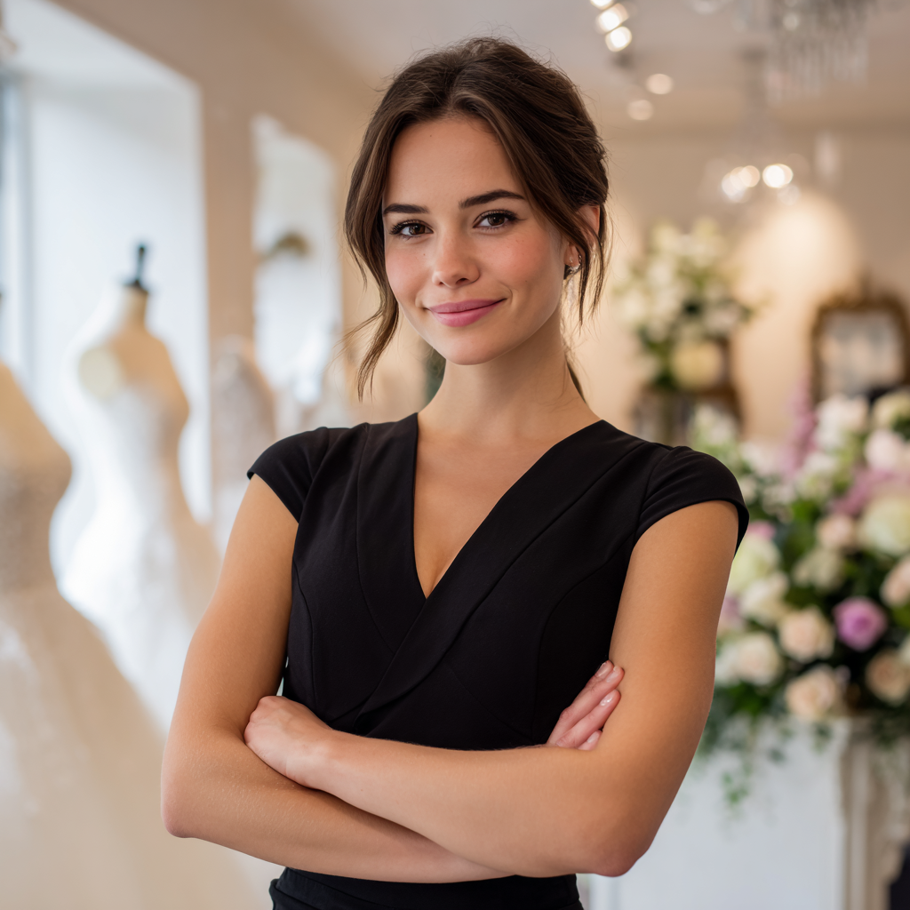 Eine amüsierte Frau mit verschränkten Armen | Quelle: Midjourney