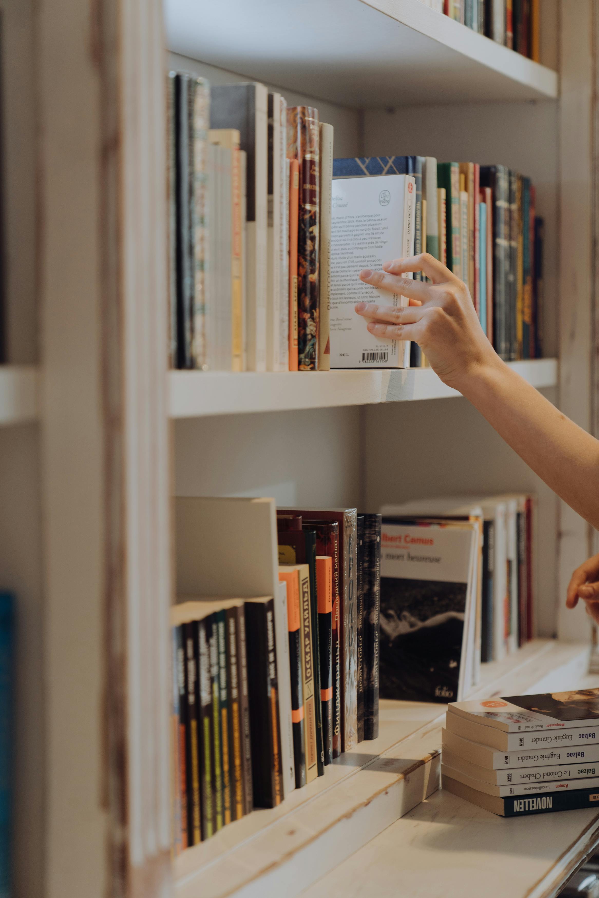 Eine Frau arbeitet in einer Bibliothek | Quelle: Pexels