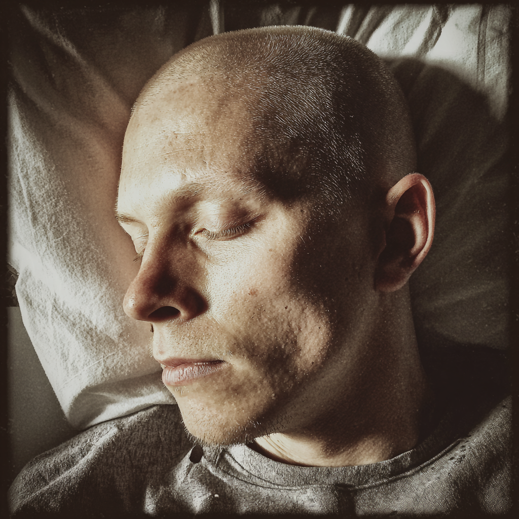 Ein Mann, der in einem Krankenhausbett liegt | Quelle: Midjourney