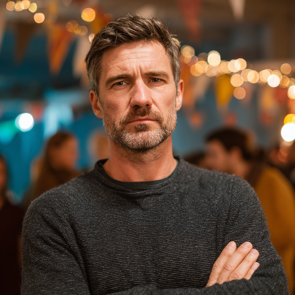 Ein Mann, der geradeaus schaut | Quelle: Midjourney
