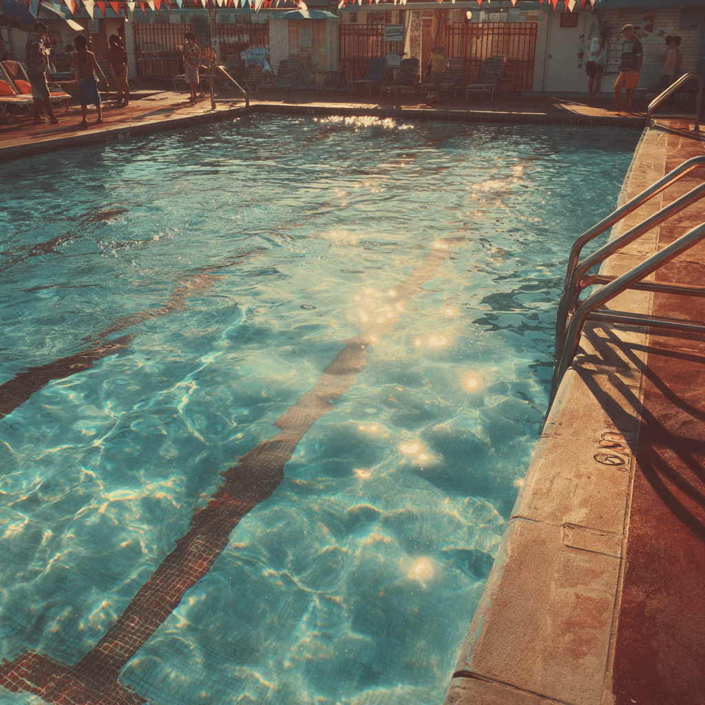 Ein Gemeinschaftspool | Quelle: Midjourney