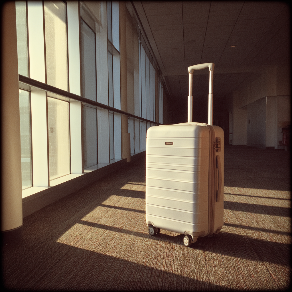 Ein Koffer in einem Flughafen | Quelle: Midjourney