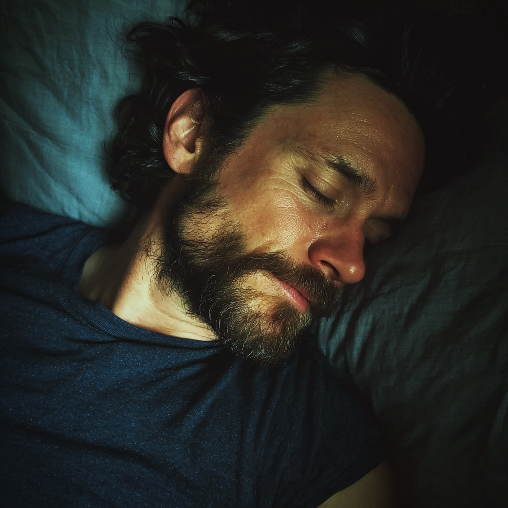 Ein schlafender Mann | Quelle: Midjourney