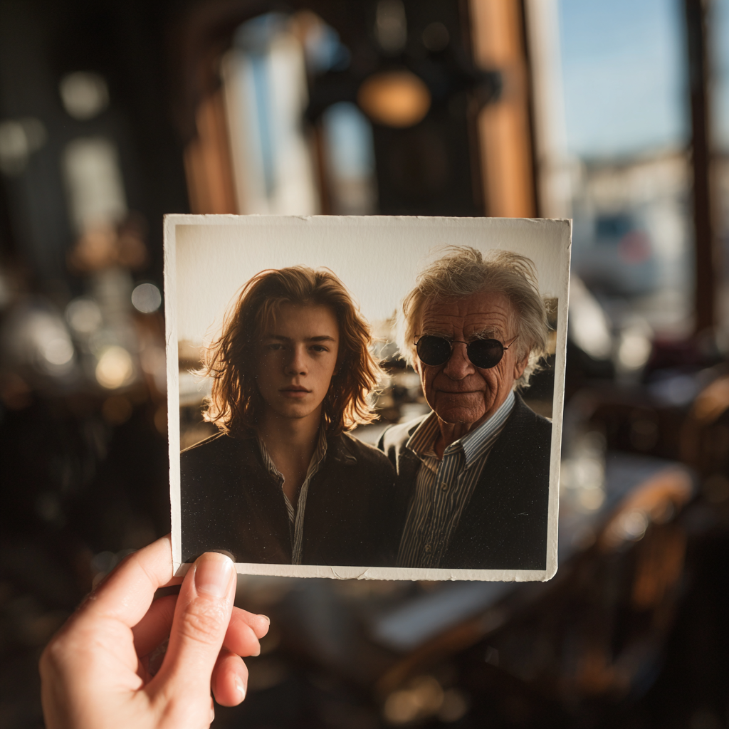 Ein Foto von einem Vater und seinem Sohn | Quelle: Midjourney