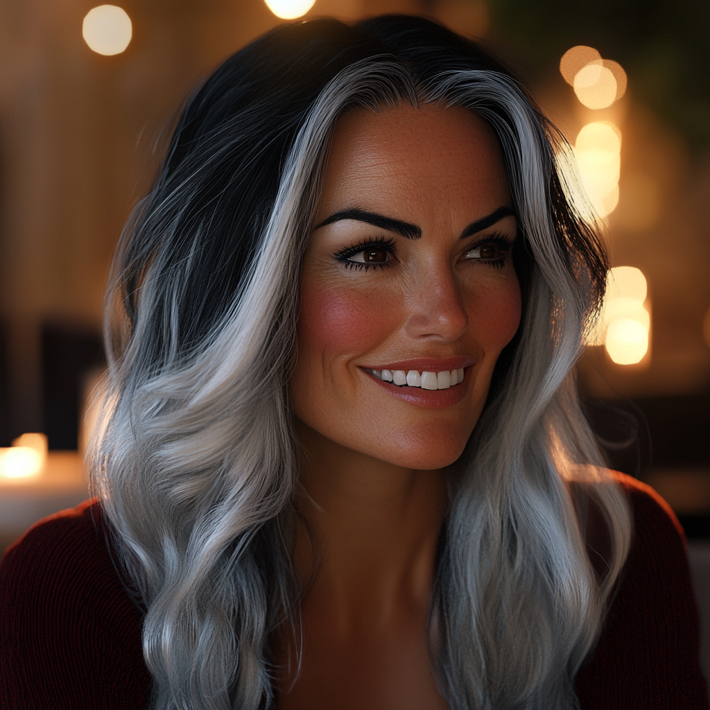 Eine lächelnde Frau | Quelle: Midjourney