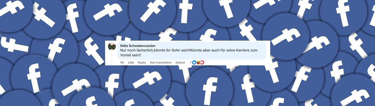 Nutzer zeigt sich nicht begeistert von der Beziehung der Schlagersängerin | Quelle: Facebook/Die Schlagerprofis