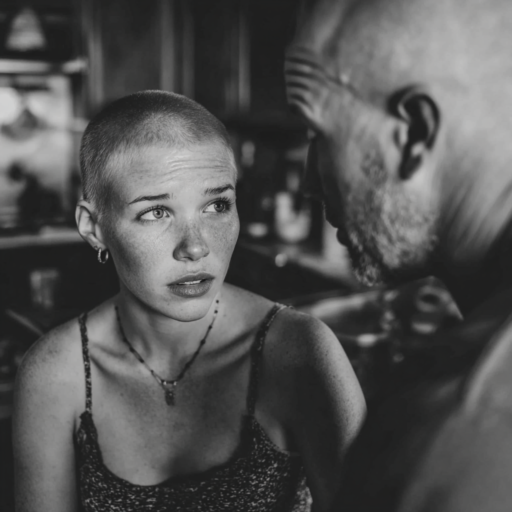 Eine aufgebrachte Frau im Gespräch mit einem Mann | Quelle: Midjourney