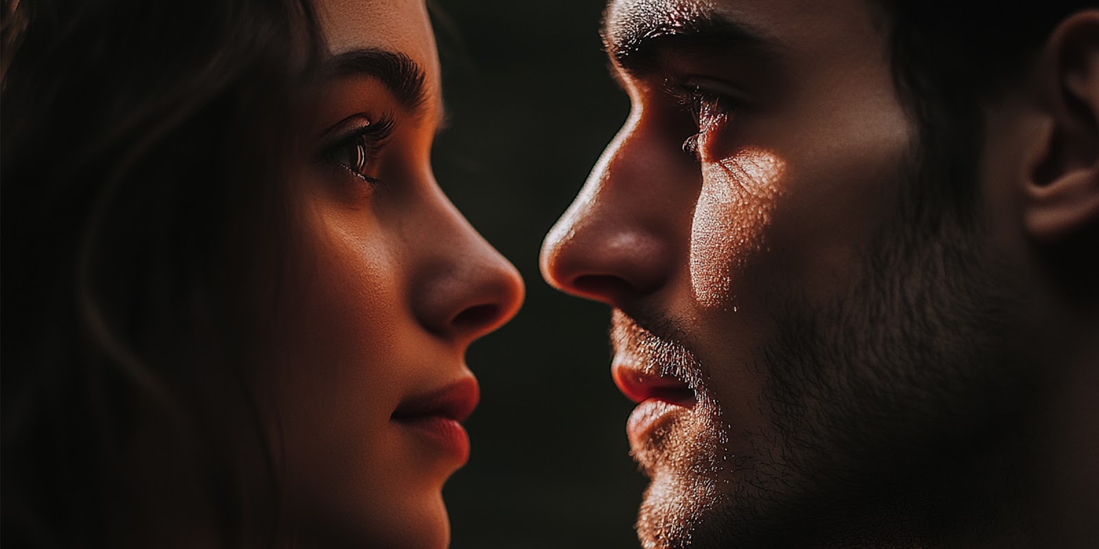 Eine Frau und ein Mann schauen sich an | Quelle: Midjourney