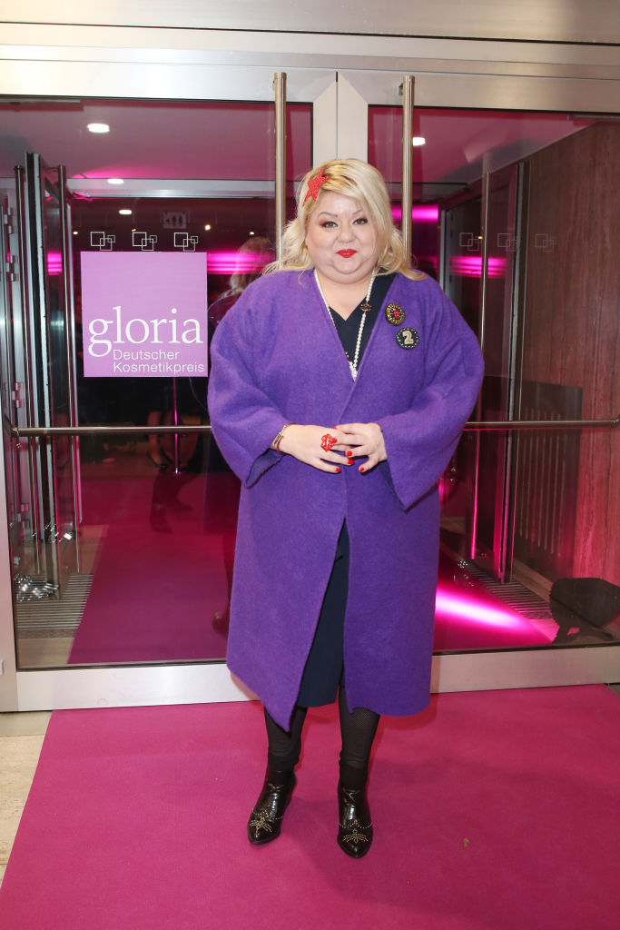 Tine Wittler nimmt am 9. März 2018 im Hilton Hotel in Düsseldorf am „Gloria – Deutscher Kosmetikpreis“ teil | Quelle: Getty Images