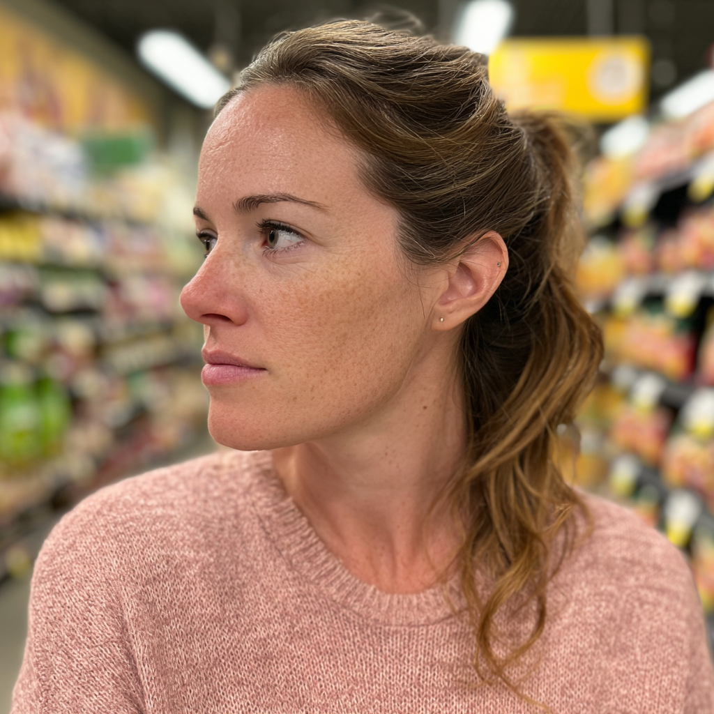 Eine Frau, die wegschaut | Quelle: Midjourney