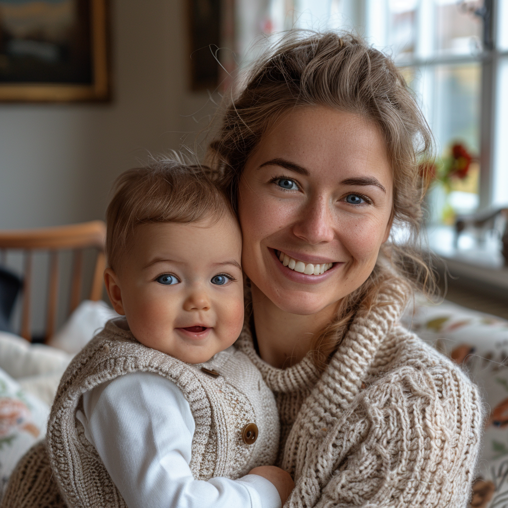 Allison und ihr Sohn | Quelle: Midjourney