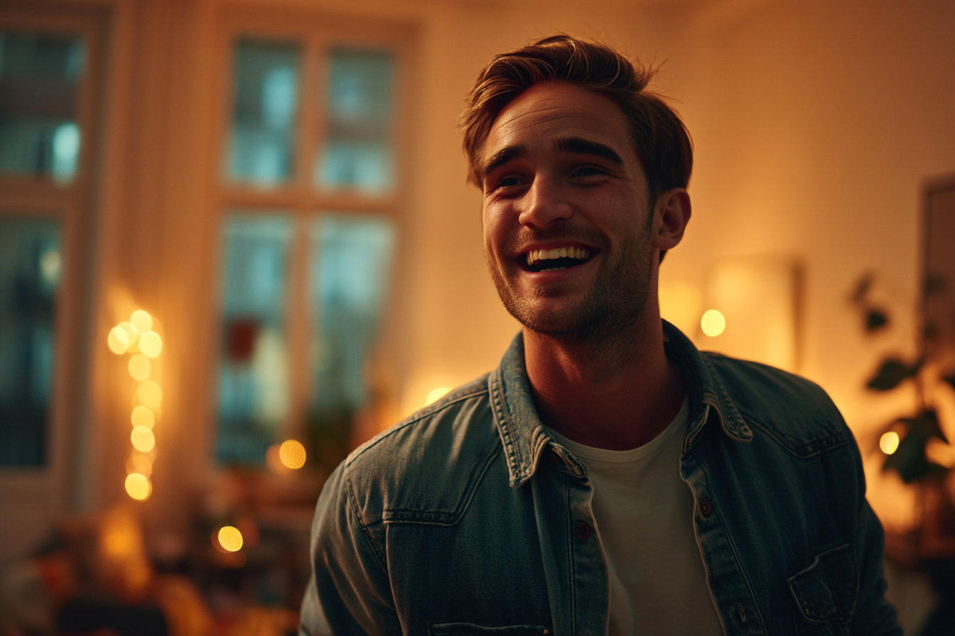 Ein lachender Mann | Quelle: Midjourney