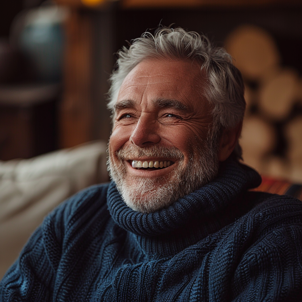 Ein lachender Mann | Quelle: Midjourney