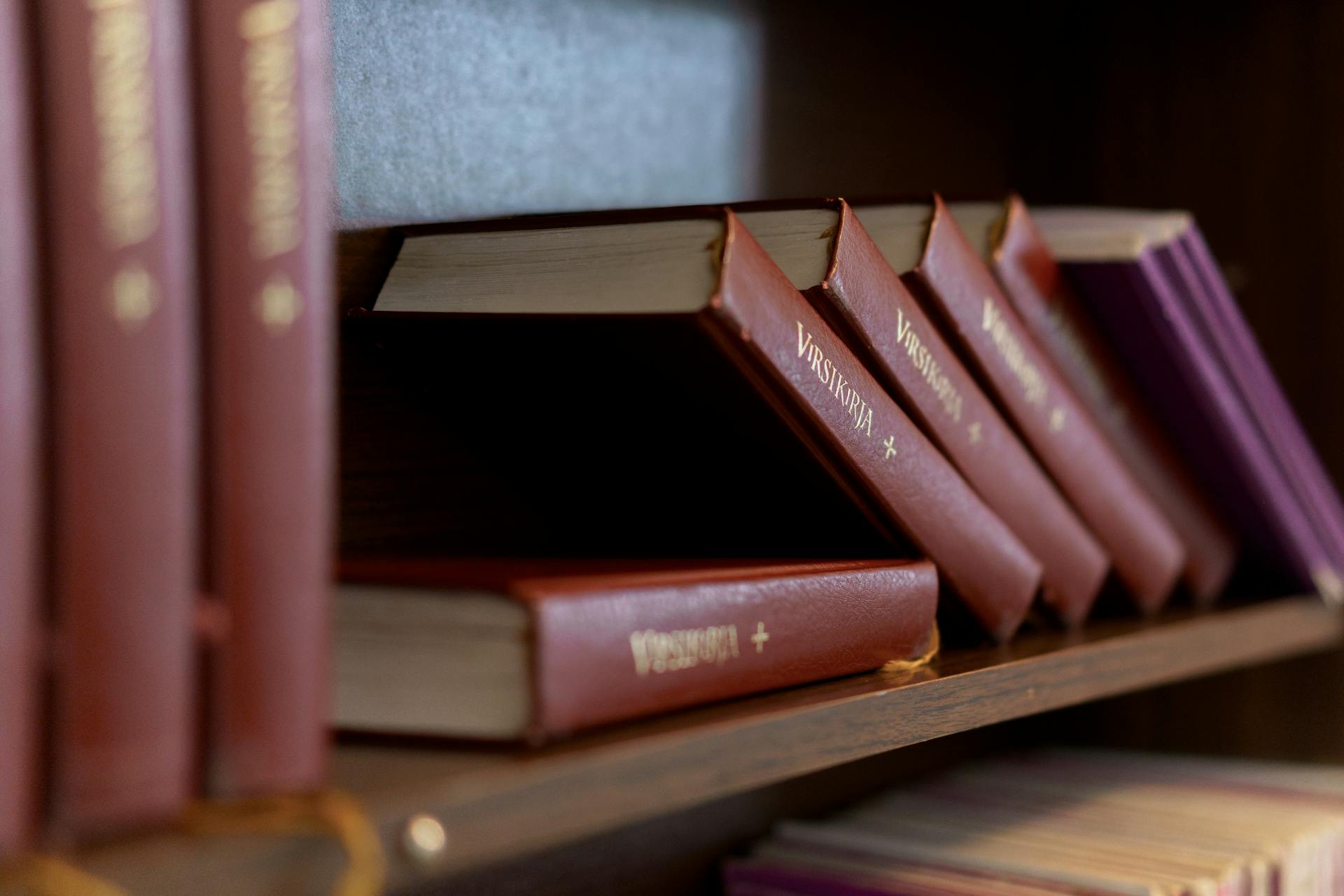 Eine Sammlung von Büchern in einem Regal | Quelle: Pexels