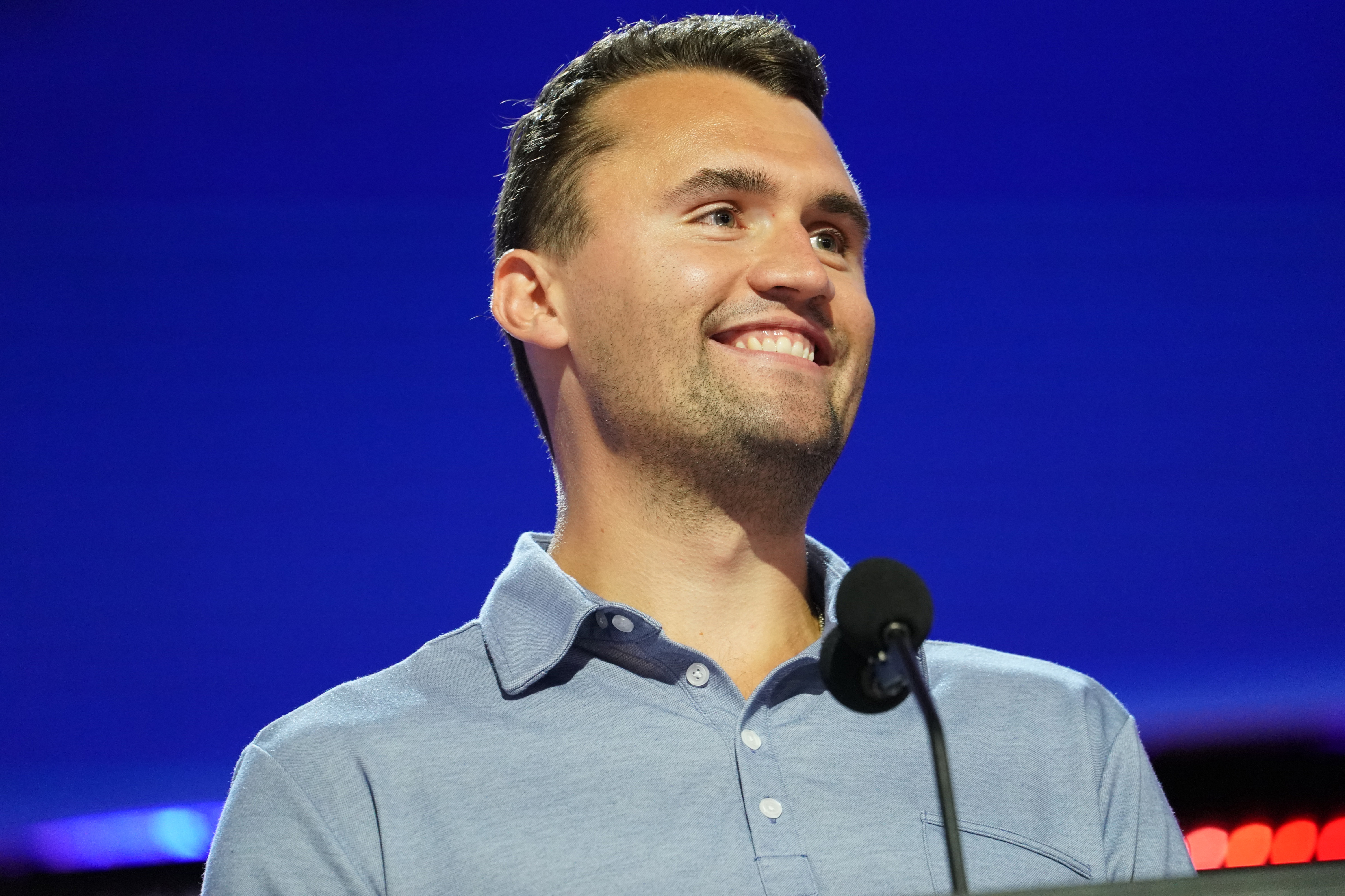 Charlie Kirk, aufgenommen am 14. Juli 2024 in Milwaukee, Wisconsin | Quelle: Getty Images