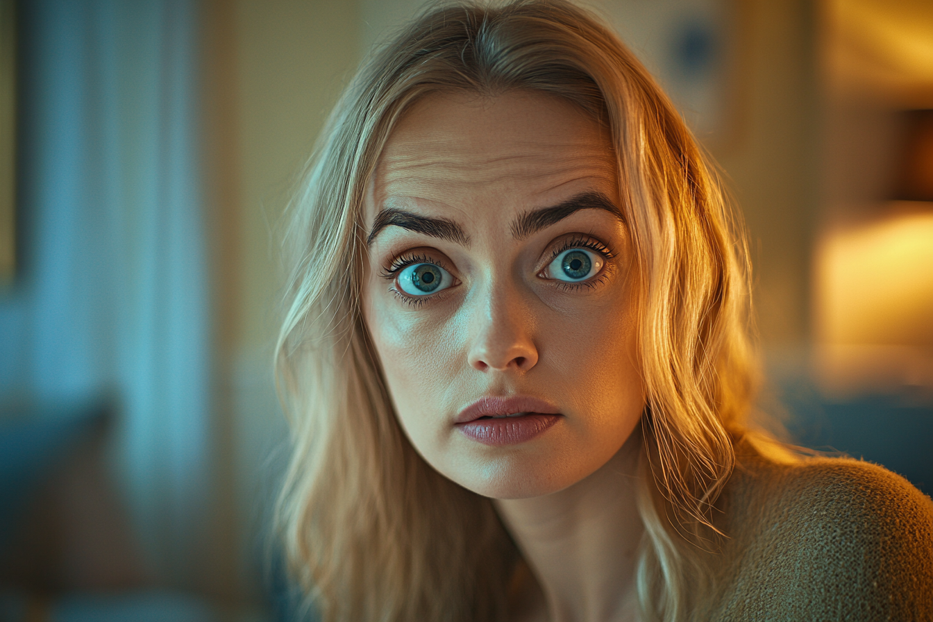 Eine schockierte Frau | Quelle: Midjourney