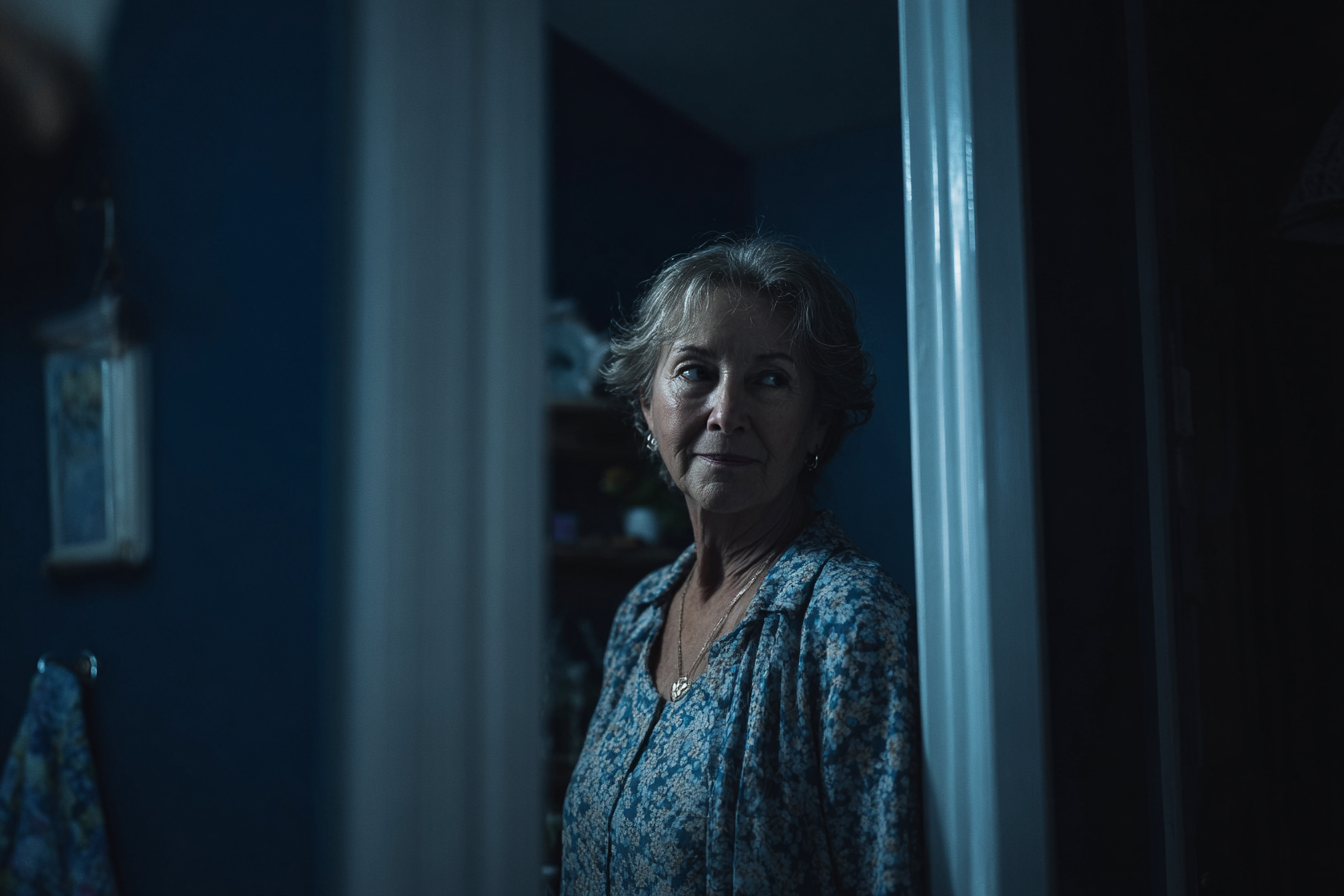 Eine Frau, die im Haus ihres Sohnes steht | Quelle: Midjourney