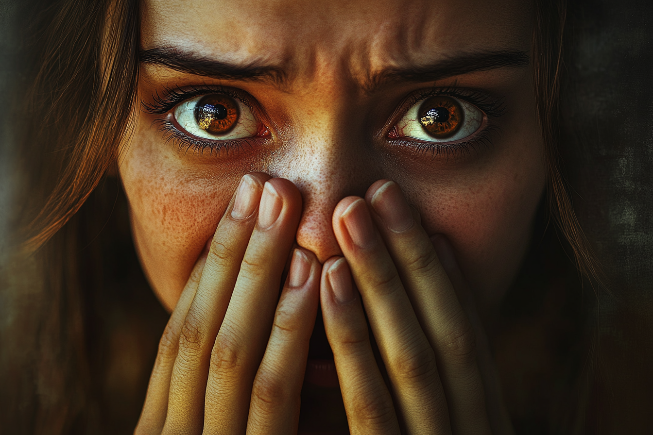 Eine fassungslose Frau | Quelle: Midjourney