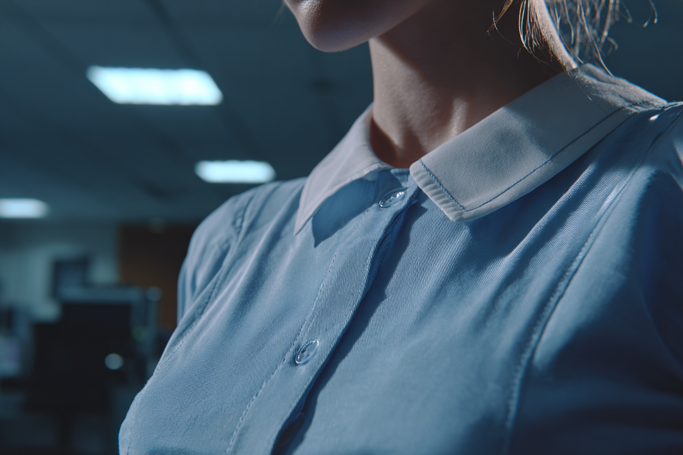 Eine Nahaufnahme einer Frau in Uniform | Quelle: Midjourney