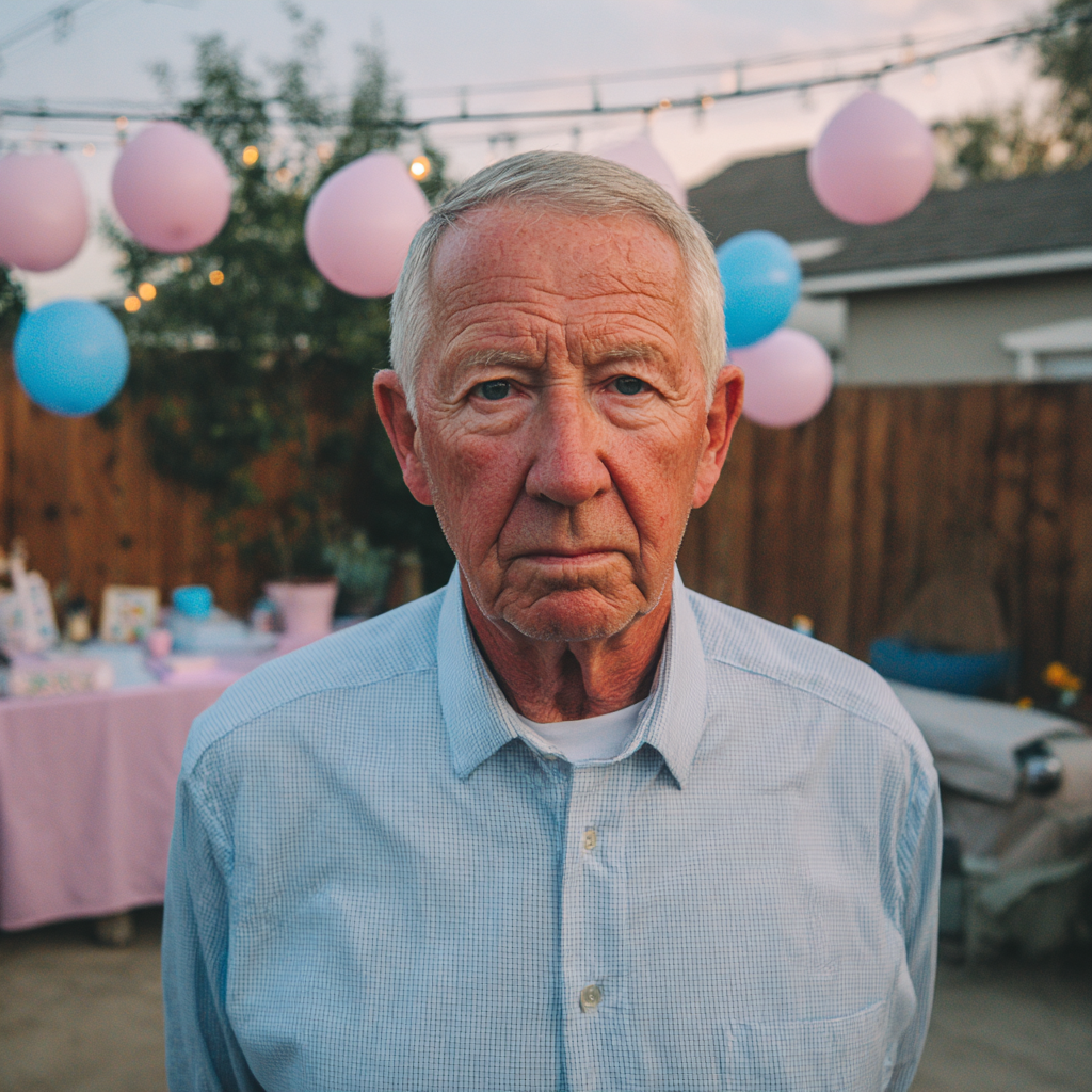 Ein nachdenklicher alter Mann, der draußen steht | Quelle: Midjourney