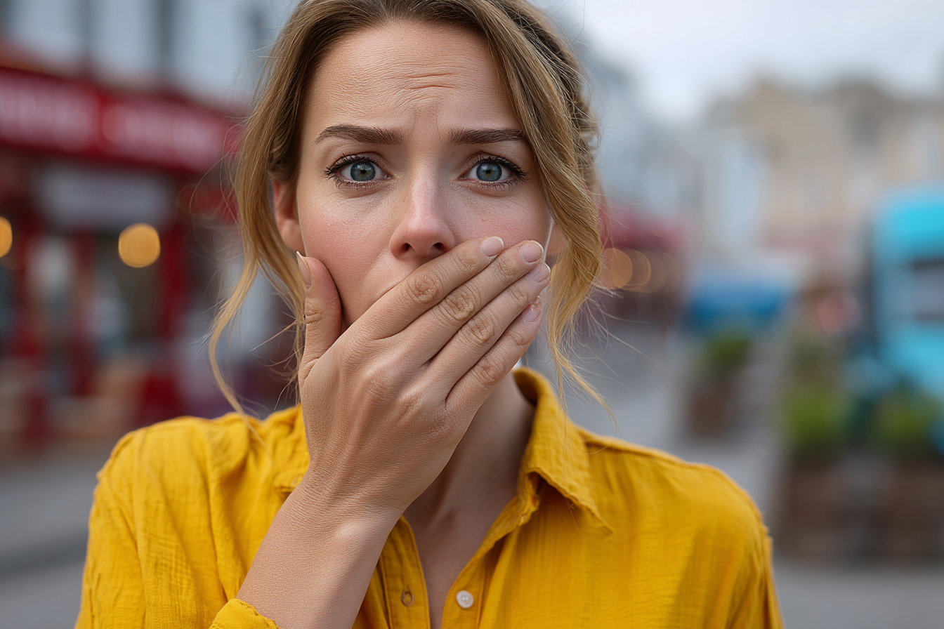 Eine schockierte Frau | Quelle: Midjourney