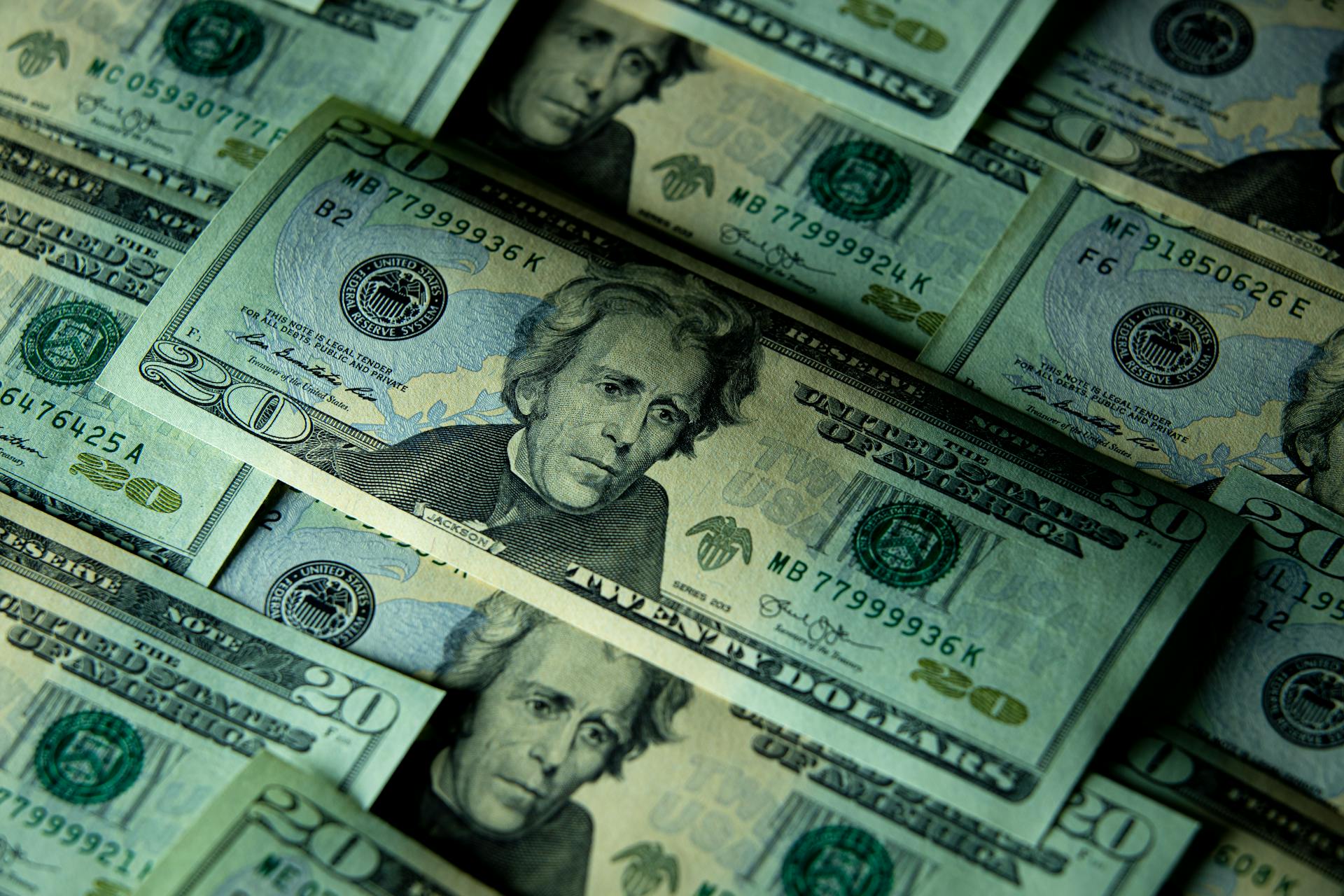 Eine Sammlung von 20-Dollar-Scheinen | Quelle: Pexels