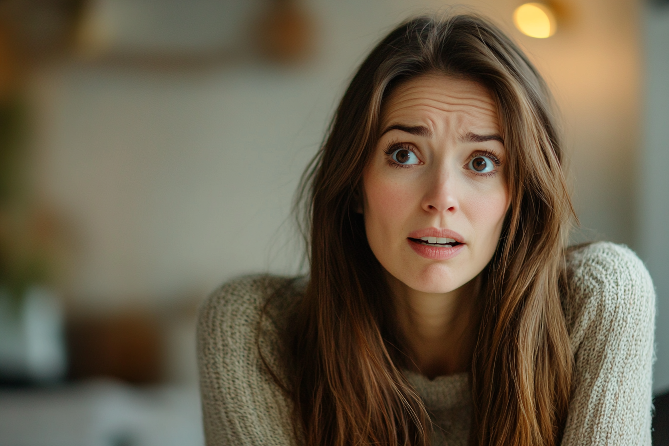 Eine schockierte Frau | Quelle: Midjourney