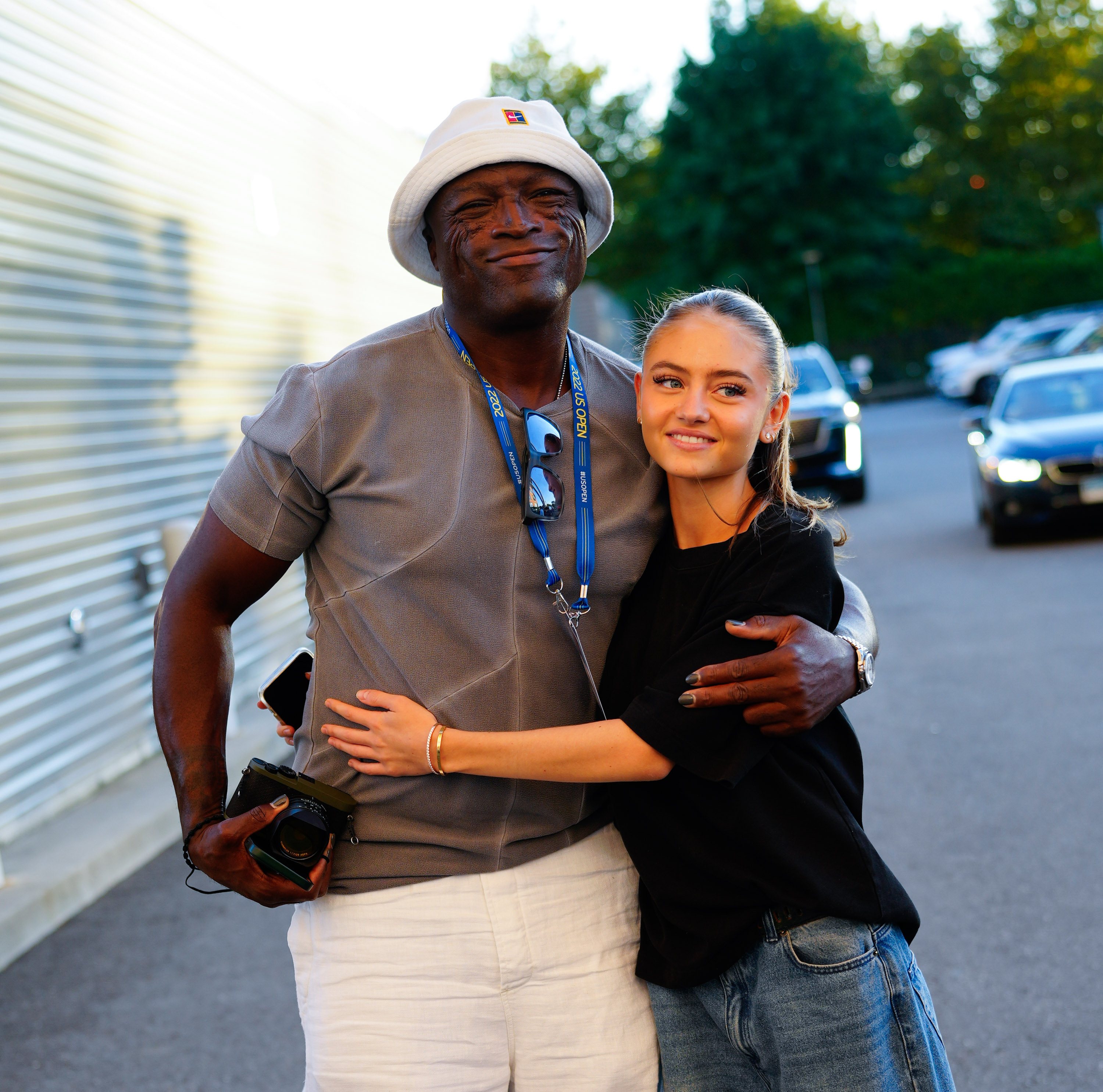 Seal und Leni Klum besuchen die US Open 2022 im USTA Billie Jean King National Tennis Center in Queens, New York City, am 31. August 2022 | Quelle: Getty Images